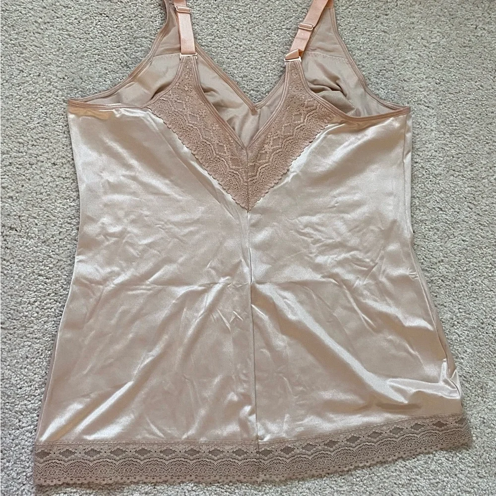 RUBY RIBBON PIN UP CAMI #3055 size 48 Pale Nude New